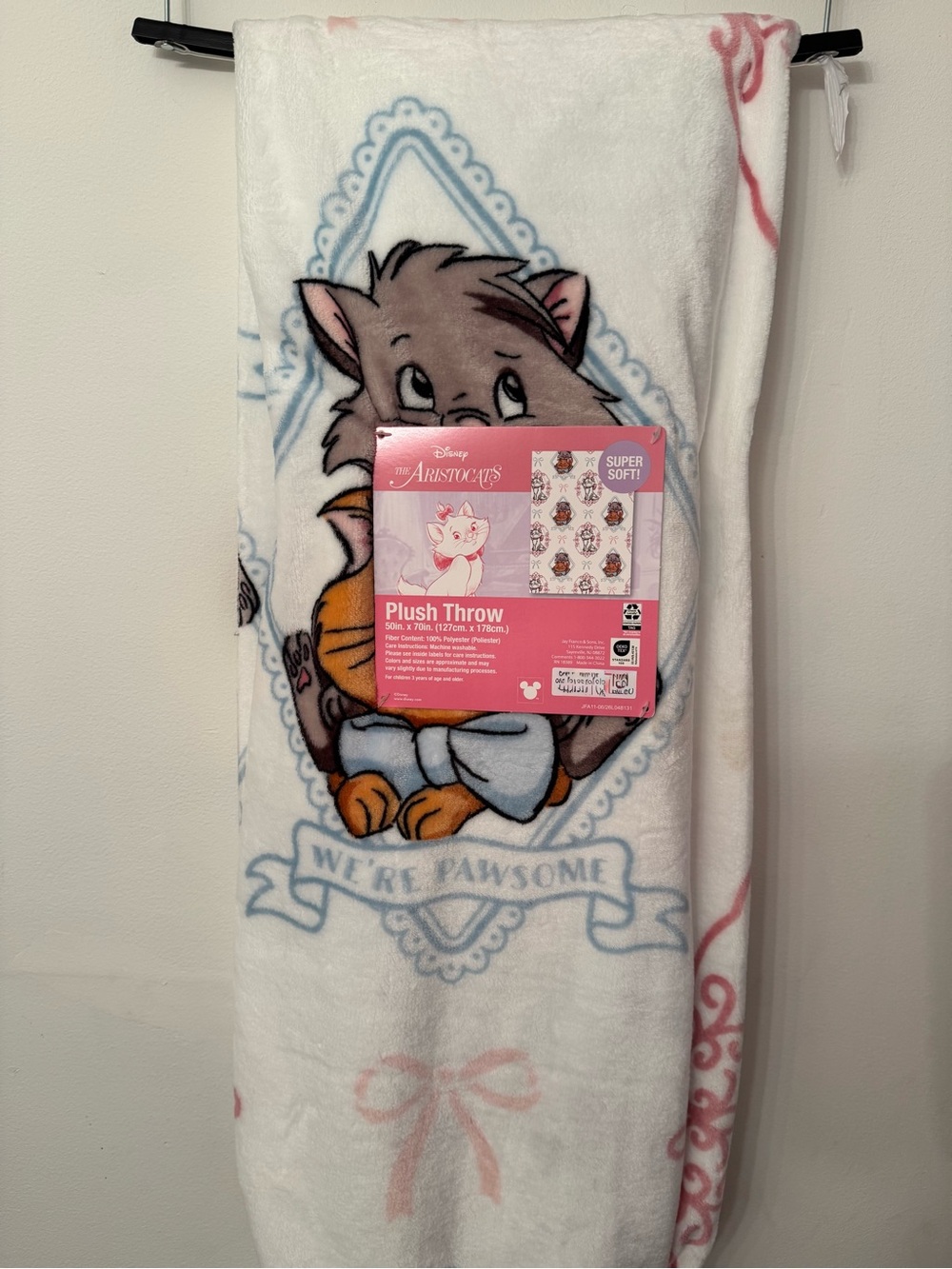 Marie Aristocats Plush Blanket